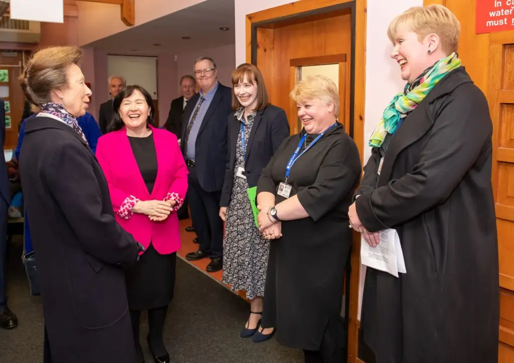 HRH The Princess Royal meets trustees and staff at TouchBase Dunbartonshire.