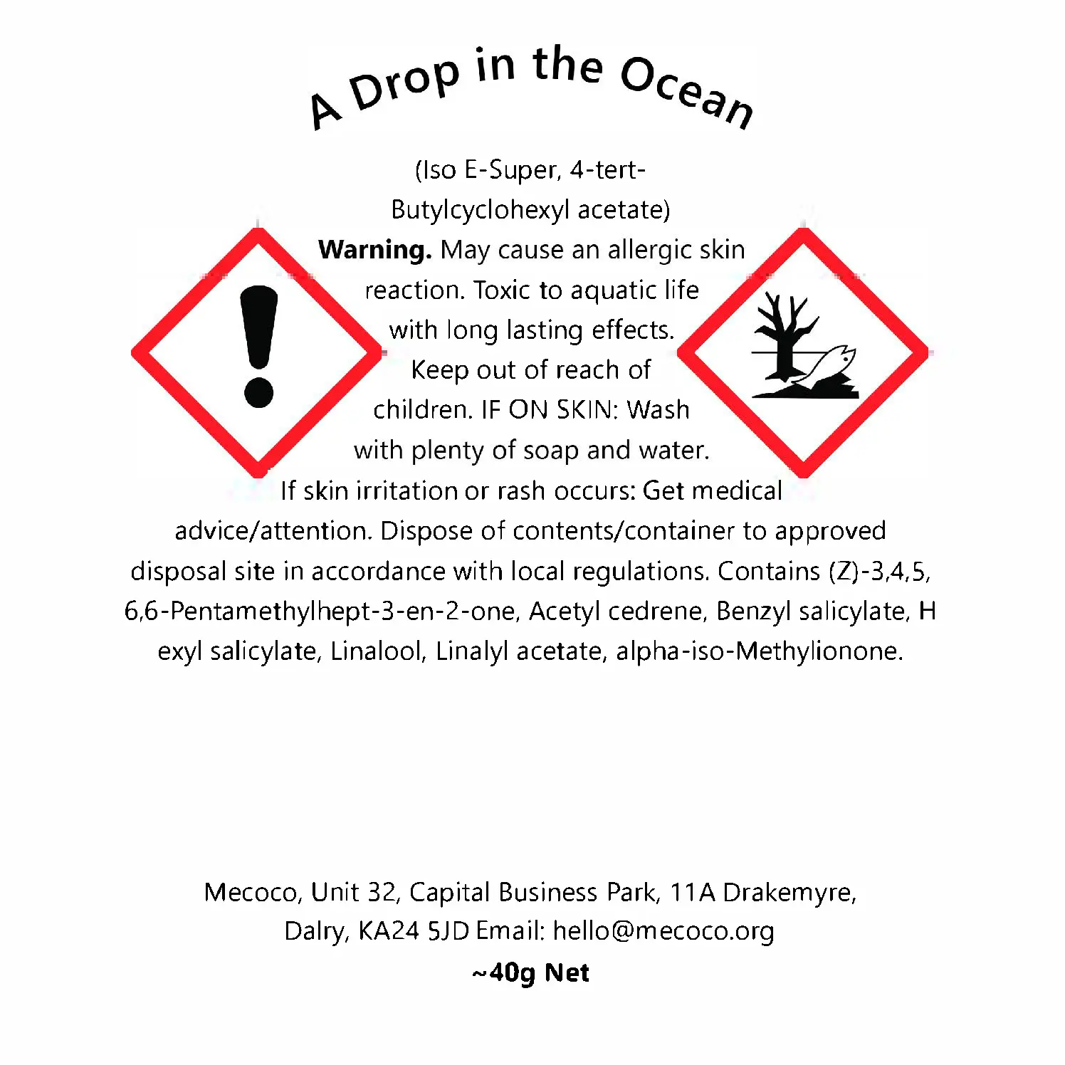 A Drop in the Ocean / Rocksalt & Driftwood, Blue Scented Soy Wax Melts Tin1 - Image 3