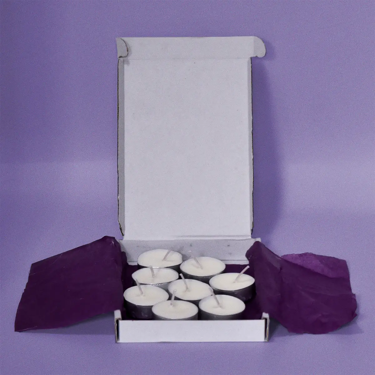 An Old Flame Unscented Tea Lights box
