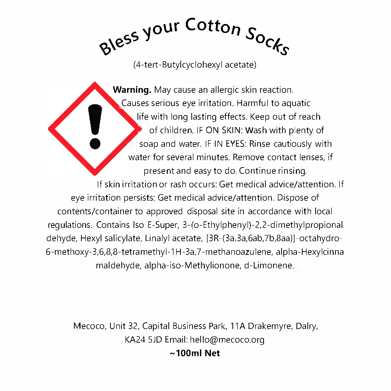 Bless your Cotton Socks / Fresh Linen Reed Diffuser - Image 3