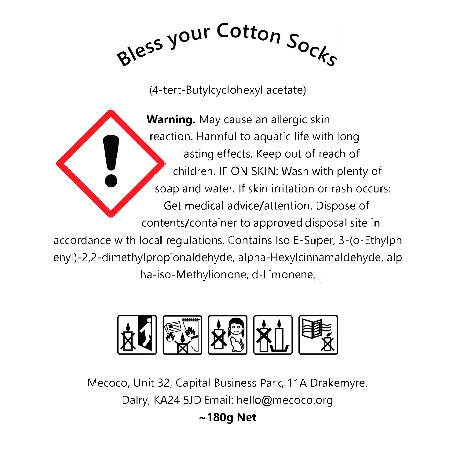 Bless Your Cotton Socks / Fresh Linen, Beige Scented Soy Wax Candles - Image 4