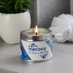 A Drop in the Ocean / Rocksalt & Driftwood, Blue Scented Soy Wax Candles