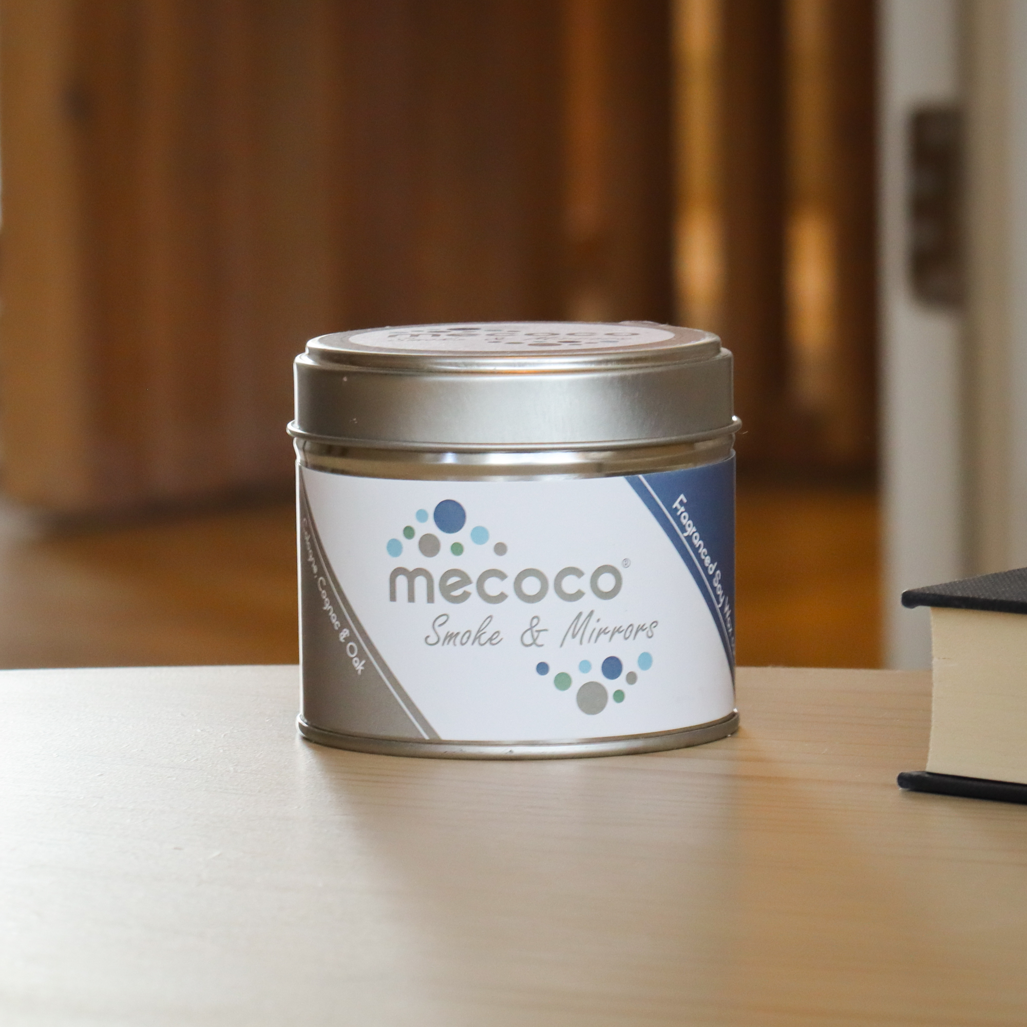 Smoke & Mirrors / Cologne, Cognac & Oak Scented Soy Wax Candles - Image 2